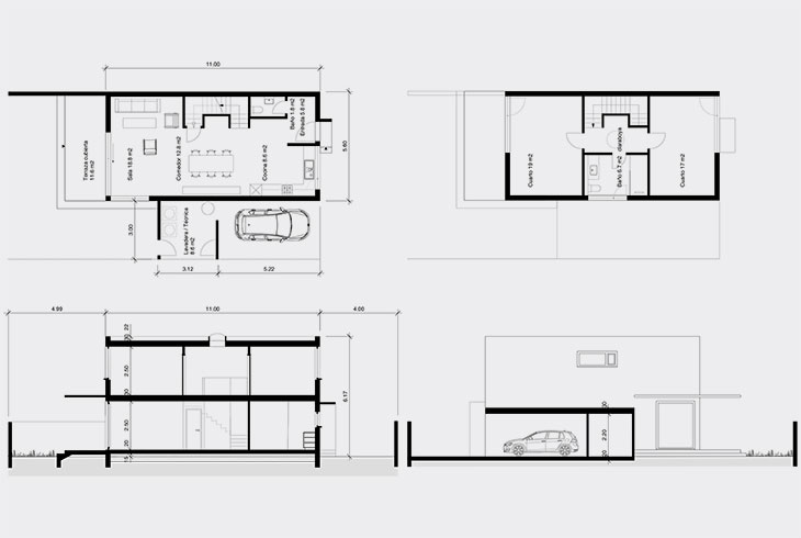 Reihenhäuser Cumbayà-Quito / Ecuador